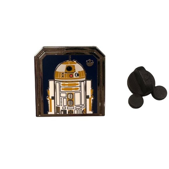 Disney Star Wars Droids R2 C4 Trading Pin Hidden Mickey 2024 Lapel Pin Badge - Picture 1 of 7
